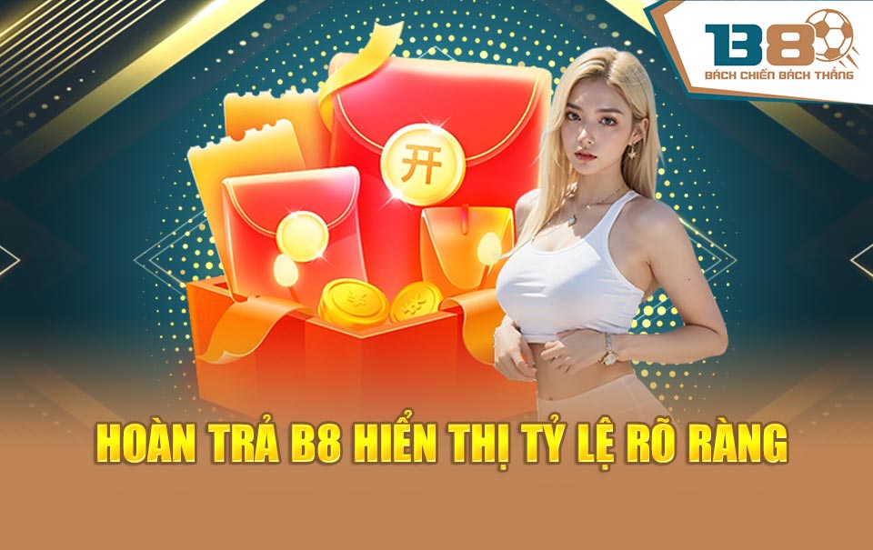 Hoàn trả B8 hiển thị tỷ lệ rõ ràng